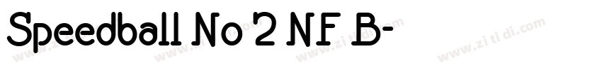 Speedball No 2 NF B字体转换